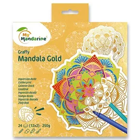 Omalovánky Avenue Mandarine Graffy Mandala Gold